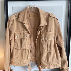 Blank NYC Twill Utility Jacket in Natural Size S